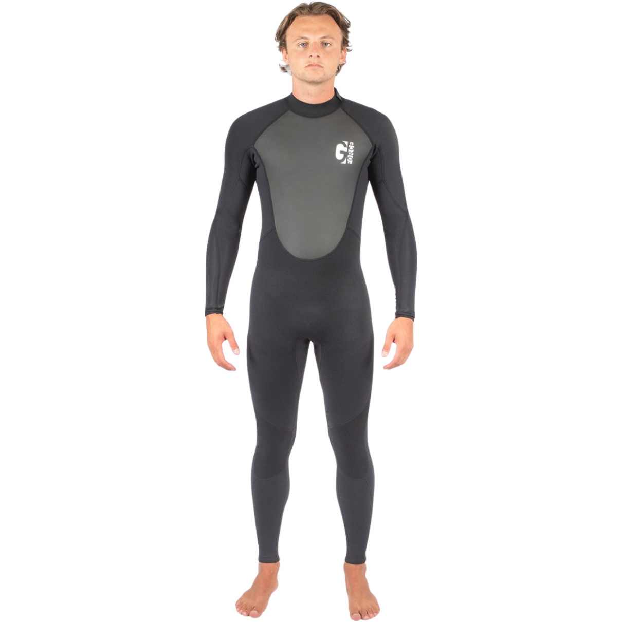 2026 Gul Hommes G-Force 3mm Back Zip Flatlock Combinaison NÃ©oprÃ¨ne GF1305-B7 - Black